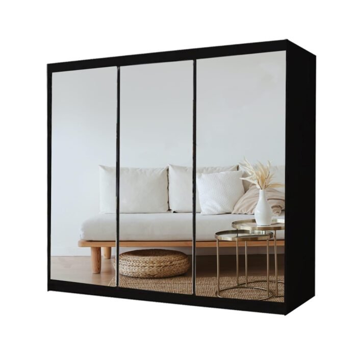 Milan Sliding door Mirror Wardrobe - Image 2