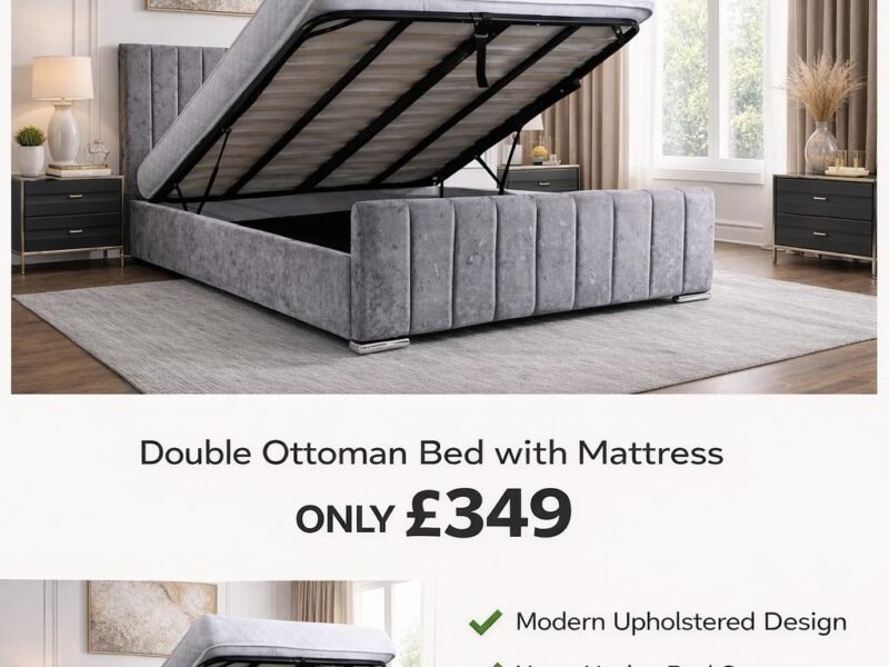 Amazing Value: Lucy Ottoman Bed Frame Bundle