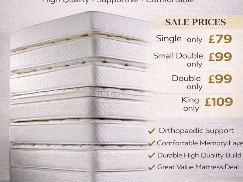 Upgrade Your Sleep: Luxury Ortho Memory Mattress Sale!